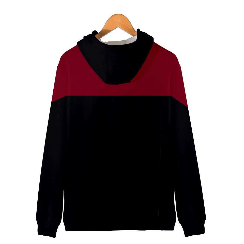 HODEIES للرجال SWESSSHIRTS HOT MOVIE Star Trek Hoodies 3D Swefshirts Zipper Long Sleeve Complet