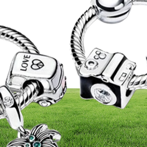 100 925 Sterling Silver Porte-clés Moments Petit Sac Charm Holder Coffret Cadeau Fit Original Charms Européens Dangle Pendentif Mode Wom7254313