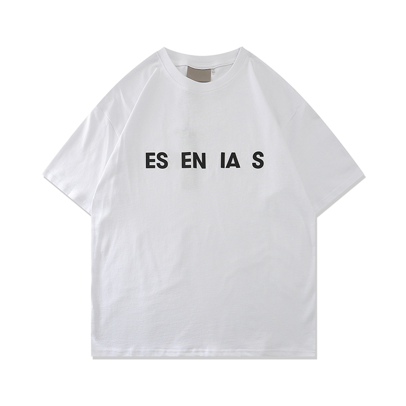 Essentialsweatshirts Delen Spelen Mode Heren T-shirts Designer Shirt Casual T-shirt Katoen Borduren Korte Mouw Zomer T-shirt 909