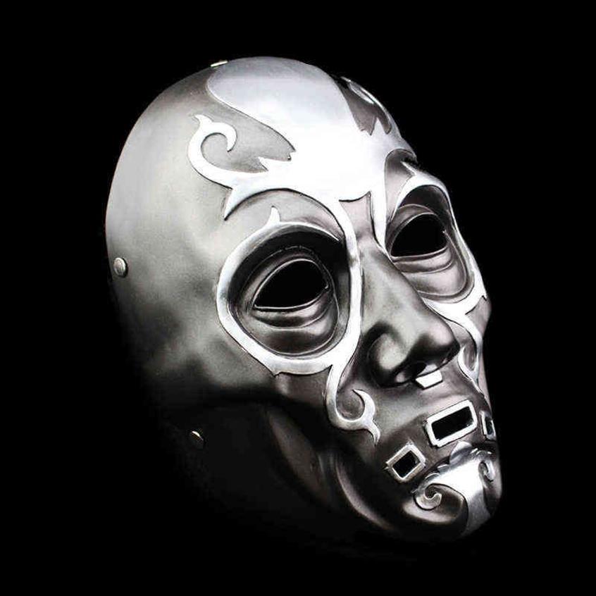 Malfoy harts maskerar Death Eater Mask Cosplay Party Masquerade Halloween Carnival Props Home Wall Decoration Collectibles T2208022436