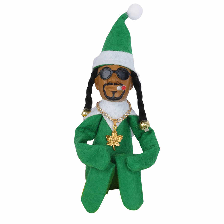 Weihnachtsgeschenkpuppe Snoop on a Stoop Hip Hop Lover Weihnachtselfenspielzeug