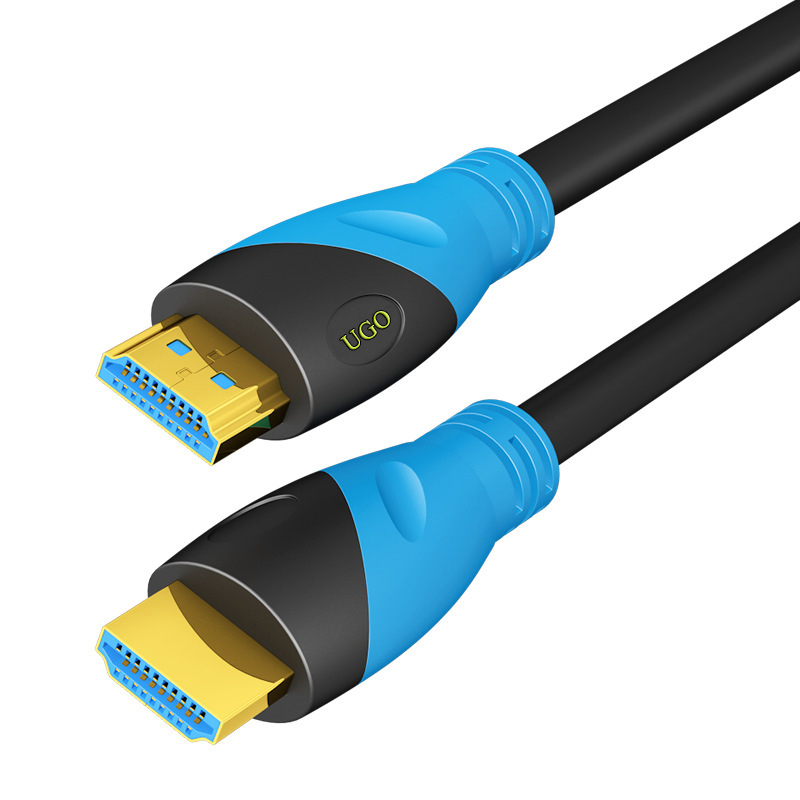 Câble UGO HDMI 2.0 haute vitesse HDR 3D tressé cordon HDMI ARC Compatible pour HD UHD TV ordinateur portable connecteurs de câble réseau