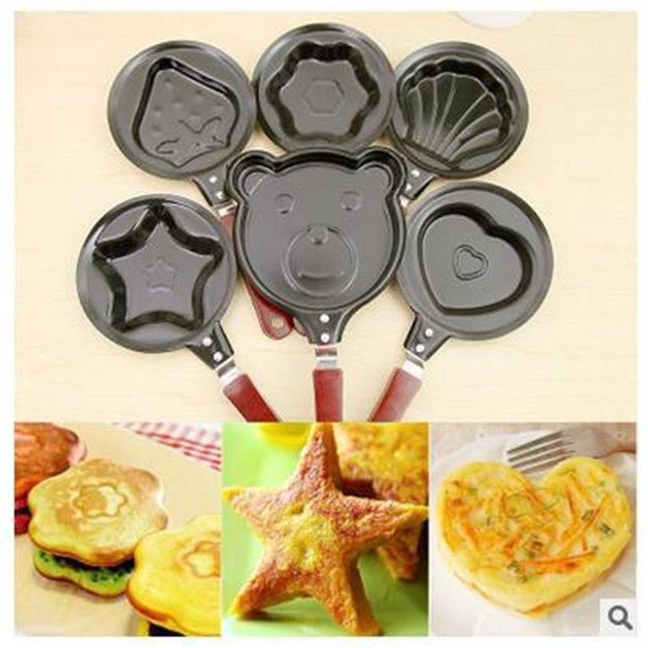 Breakfast Omelette Pans Pancake Egg Fryer Skillet Mini Non-Stick Frying Pan Cookware296s