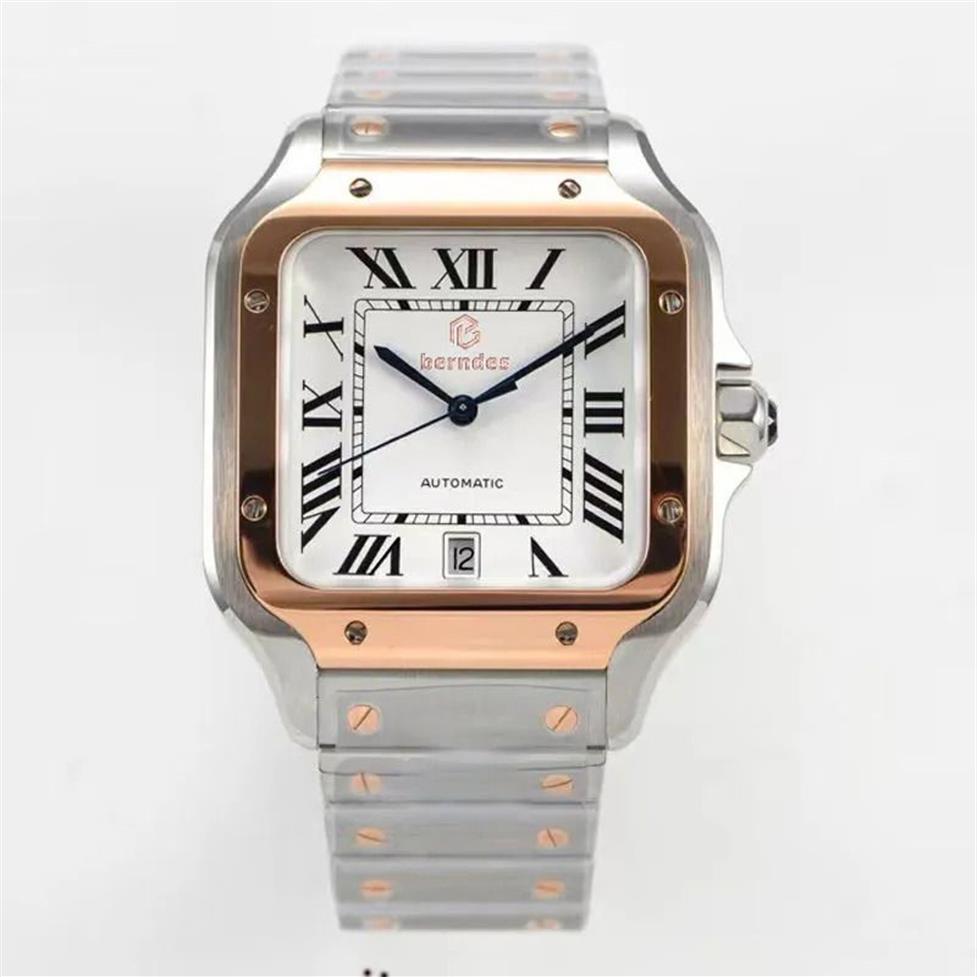 Herenhorloges 4130 uurwerkhorloges voor mannen 3255 montre de luxe Mosang steen ijs Moissanite horloge Diamanten horloges polshorloge Mechan201F