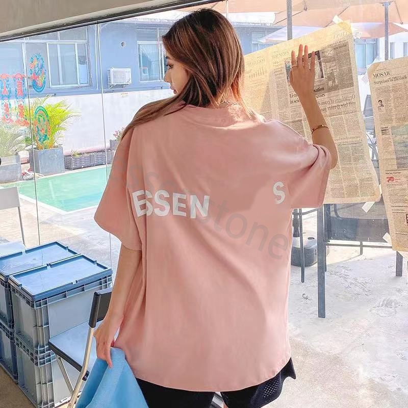 New EL Designer  Reflective shirt Men Women t shirts Casual S luxury high quality Short essen Sleeve essentialshirts Asian size