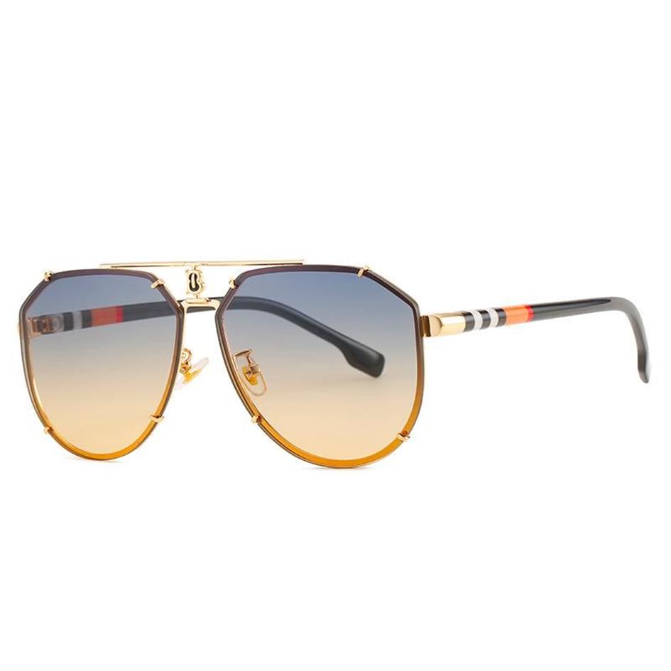 Zonnebrillen Europese en Amerikaanse retromode Frameloze heren Toad Trend zonnescherm MirrorSunglasses311L