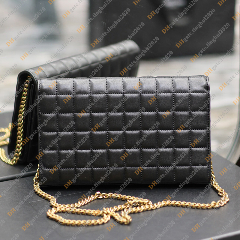 Ladies Fashion Casual Designe Luxury LAMBSKIN Chain Bag Shoulder Bag Crossbody Totes Handbag TOP Mirror Quality 743364 Purse