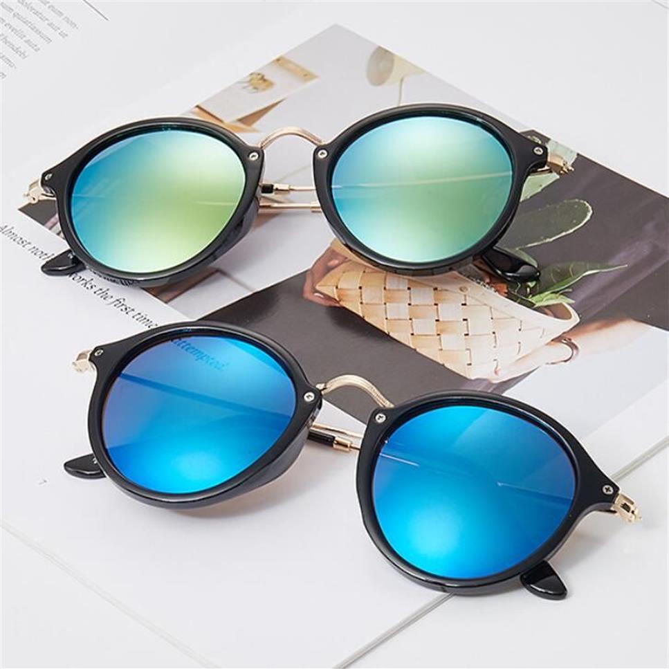 Retro Round Sunglasses Women Men Classic Design Sun Glasses High Quality Black Tortoise Frame UV400 Eyewear with Case for Female M3075