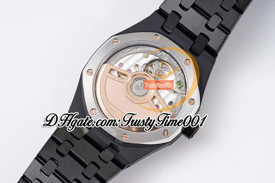 BFF 34mm 77350 A5800 Automatic Ladies Watch 50th Anniversary PVD Black Steel Textured Dial Stick Markers Steel Bracelet Super Edition Womens Watches trustytime001