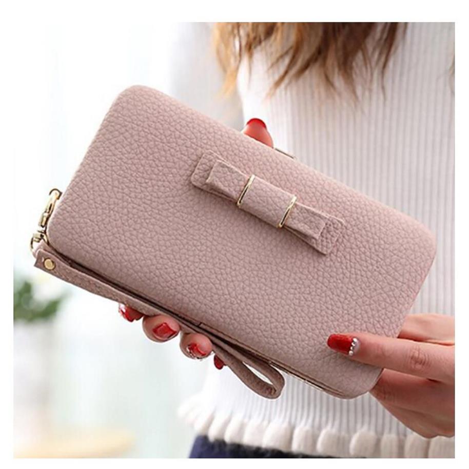 Nueva llegada nuevas billeteras para mujeres soporte para tarjetas de crédito de cuero para mujeres billeteras para niñas bolsas bolsas billeteras de embrague bolsas bolsas pho2928