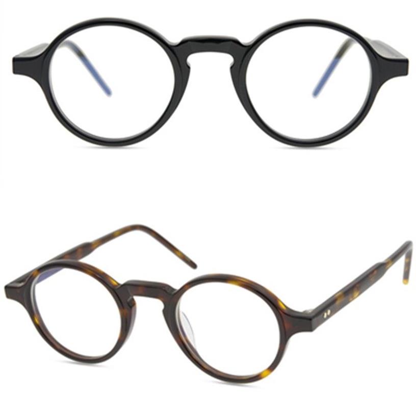 Lunettes optiques rondes marque lunettes montures hommes femmes mode Vintage planche monture de lunettes petites lunettes de myopie lunettes 306V