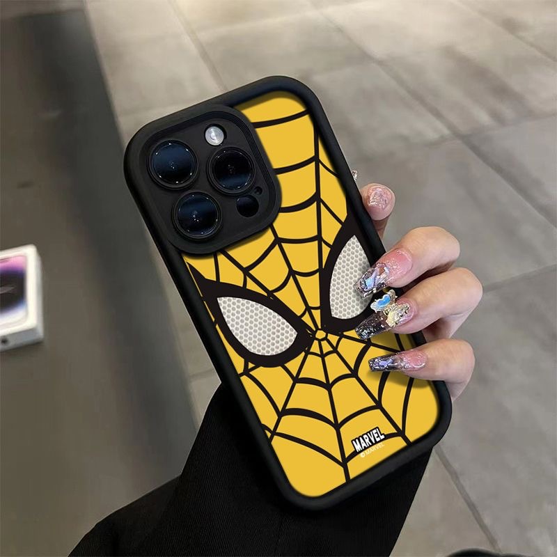Cool Spider Man TPU mjukt telefonfodral för iPhone 14 Pro 15 Plus 13 Pro Max 12 11 X XS XR 7 8 Plus SE Back Cover