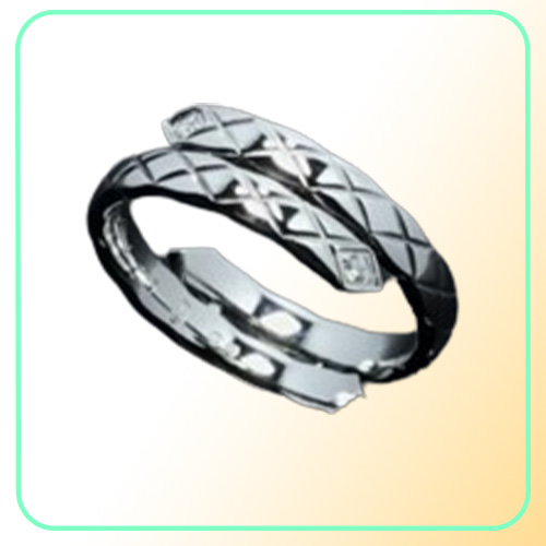 Coco Crush Toi Et Moi Lingge Ring, weiblicher Stil, modische Persönlichkeit, Paarringe mit Geschenkbox 0073237J6120623
