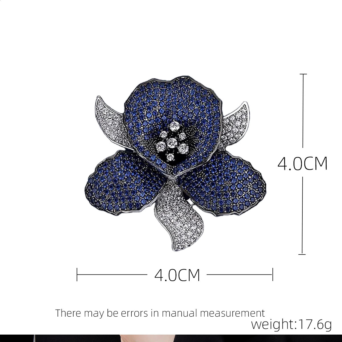 Broches Broches SUYU à la mode fleur verte broche femmes conception exquise double couleur Zircon Niche broche 231214