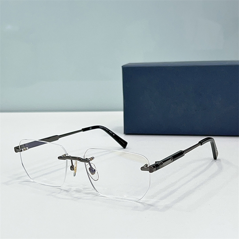Hot vintage designer mode solglasögon ramar för män kvinnor VCHG07 Stil Rimlös kan göra receptbelagda glas enkelt populära fyrkantiga BELES METALAMELESS glasögon