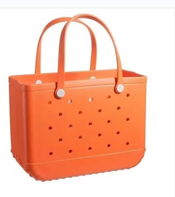 Fashion Bogg Bag Shoulder Bags Large Waterproof Soft EVA Punched Organizer Summer Water Park Sea Storage Tote Handbags Luxury designer purses Women Stock Beach Bags