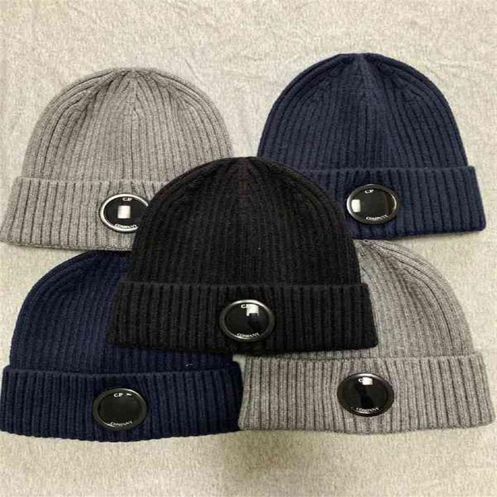 Bonnet crâne casquettes casquettes de balle classique chapeau d'hiver côtelé tricot lentille bonnet boussole C T220823267S