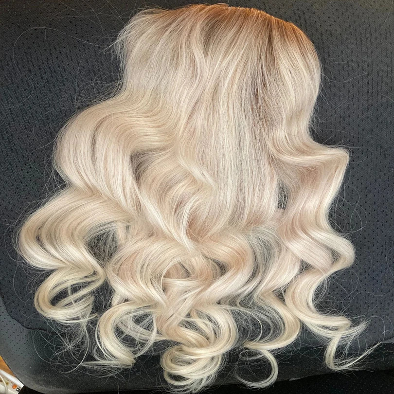 Synthetische pruiken 6-20 inch ombre kleur menselijk haar topper blond PU mono basis 100 remy stuk huid clip in 4 613 toupet voor vrouwen 231214