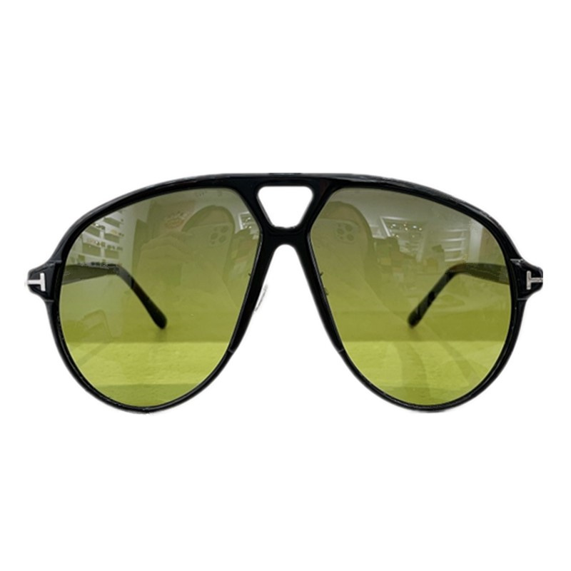 2024 luxTMFN Modell Herren Big Pilot Sonnenbrille mit Farbverlauf UV400 061 64-13-140 leichte Plank-Vollrand-verstellbare Nasenpads für Korrekturbrillen Komplettset-Designetui