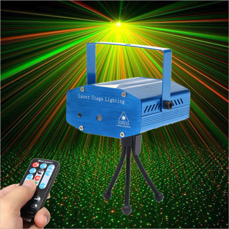 Disco DJ Lights Strobe Light Rave Stage Light RG Laser Projector Effect Club Light Sound Activated with Remote Control
