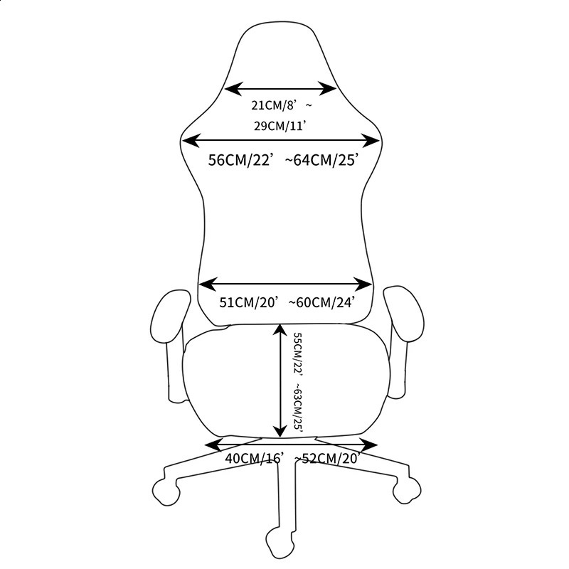 Stol täcker fast färgspelstol täcker mjuk elasticitet polär fleece fåtölj slipcovers datorstolstol täcker stretch roterande lyft 231214