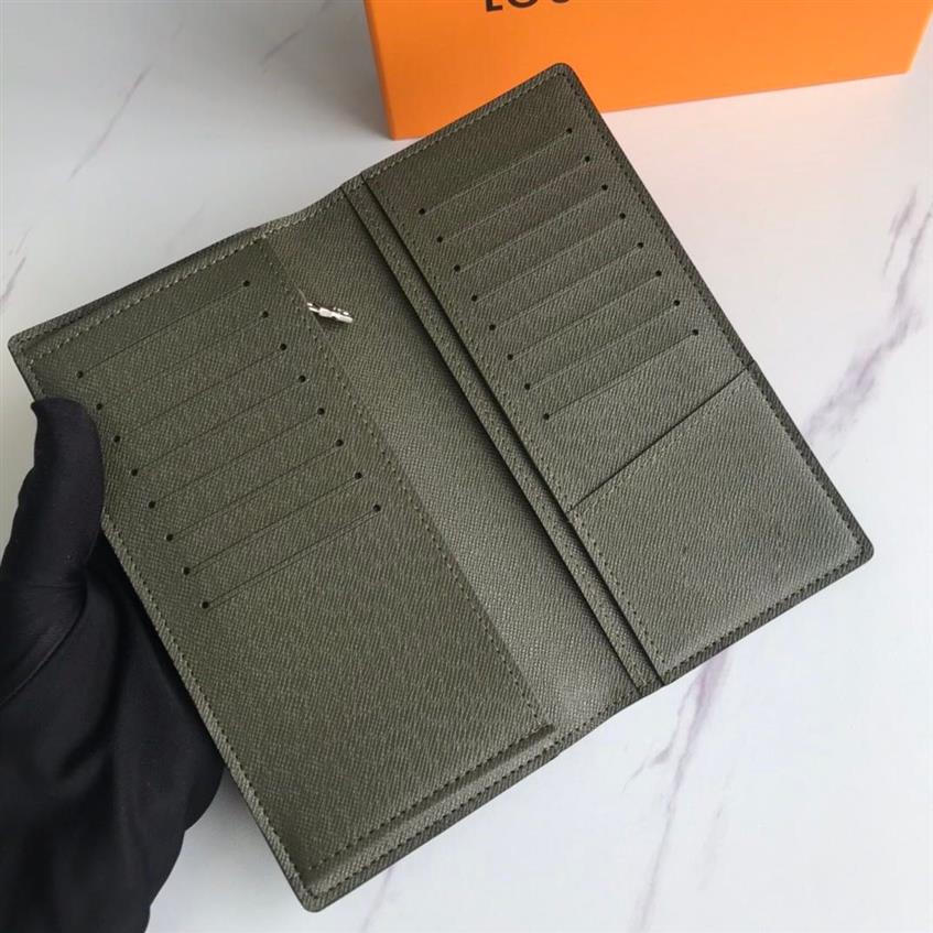 Hela designern New Herr Wallet Black Flower Long Leather har olika fickkortsplatser kommer med en låda över hela världen 261C