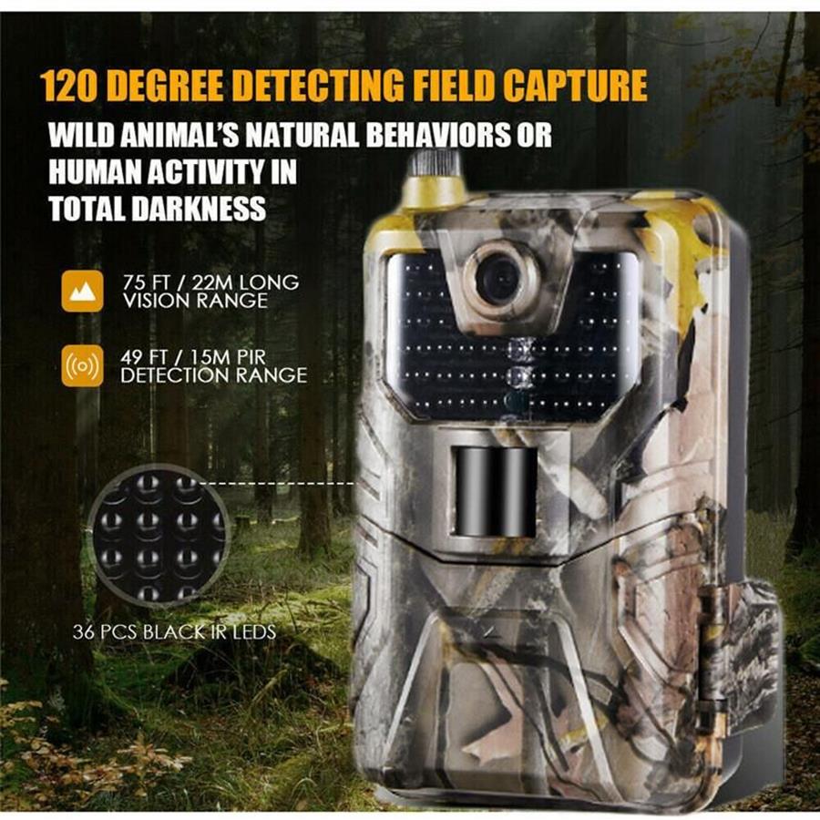 Party Favor Jacht Trail Camera HC900M 20MP 1080P 0 3s Trigger Wildlife Surveillance Cam Nacht Versie Camera accessoires2452