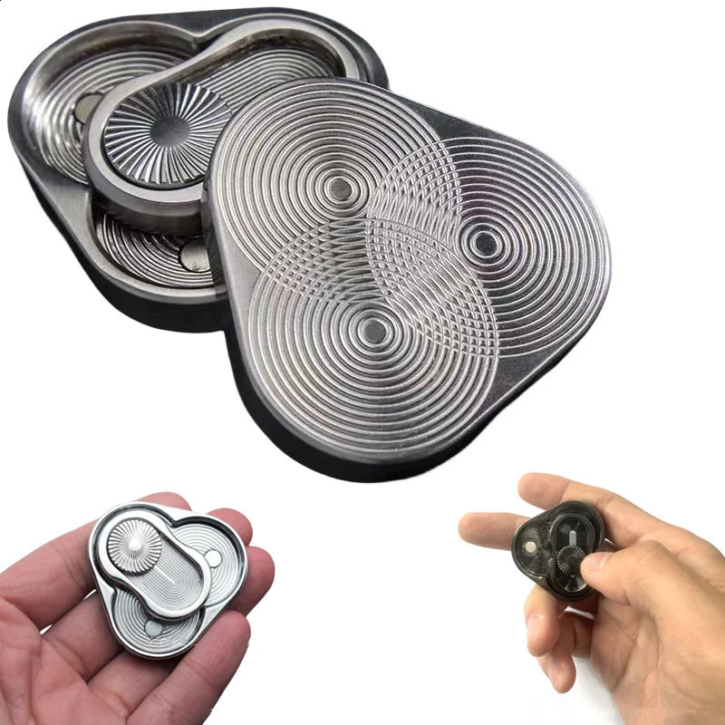 Spinning Top Crianças Magnética Fidget Slider Adulto EDC Metal Fidget Toy ADHD Hand Spinner Autismo Brinquedo Sensorial Ansiedade Stress Relief Adulto Presente 231214