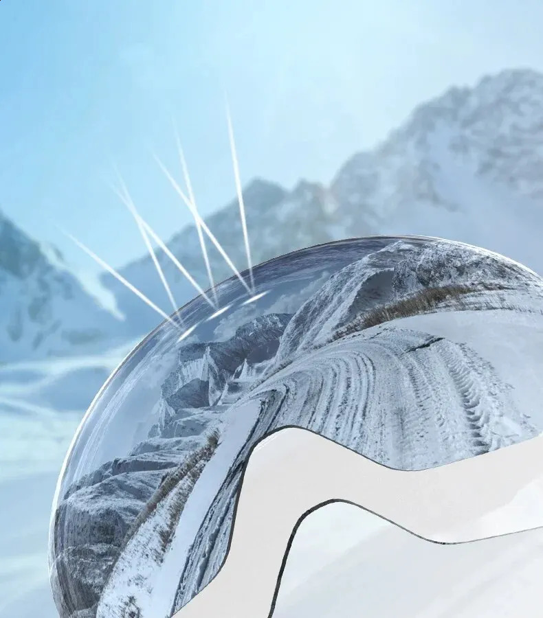 Óculos de esqui Óculos de esqui Inverno Profissional Magnético Dupla Camada Anti-Nevoeiro UV400 Anti-UV Snowboard Óculos Lente Intercambiável Máscara de Esqui 231214