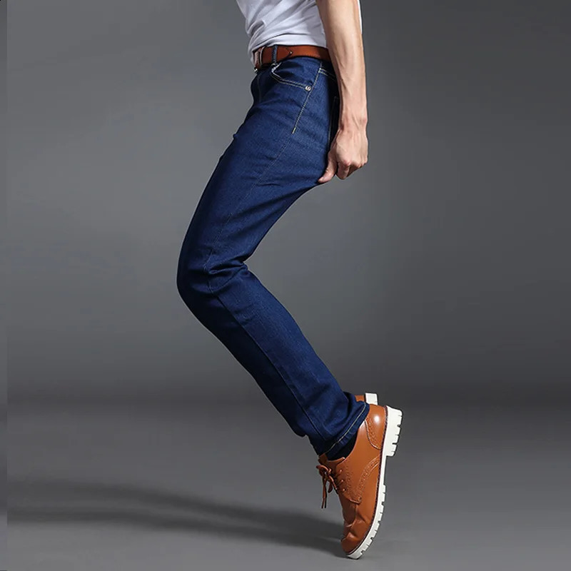 Men's Jeans Good Quality Black gray blue Skinny Men Spring Summer Slim Fit Denim Cotton Stretch Pants Cowboy Trousers 231214