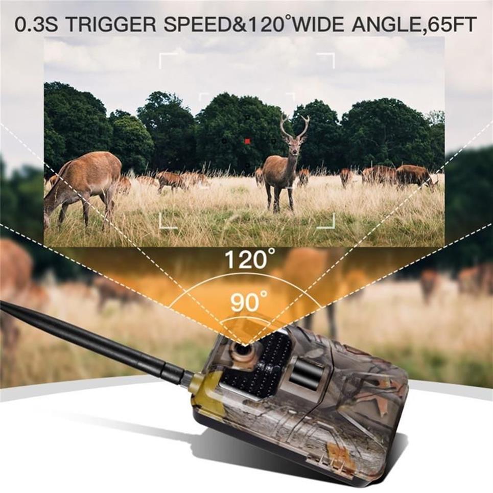 Party Favor Jacht Trail Camera HC900M 20MP 1080P 0 3s Trigger Wildlife Surveillance Cam Nacht Versie Camera accessoires2452