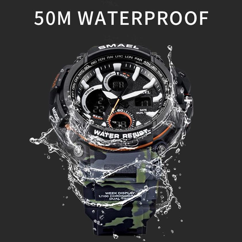 CWP SMAEL SPORT WATRPROOF LED DIGITAL WATTH MALE CLOCIO MASCULINO ERKEK KOL SAATI 1708B MEN WATHIS325X