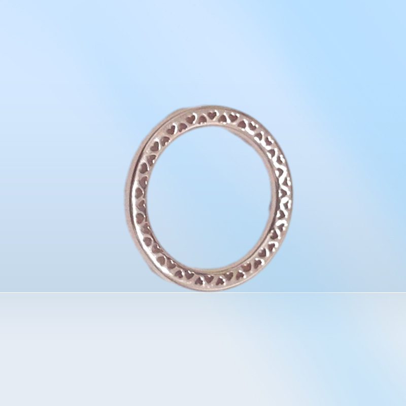 925 Sterling Silver Radiant Hearts Rose Gold Ring Original Box för smycken Guldring för kvinnor Bästa gåva9657035