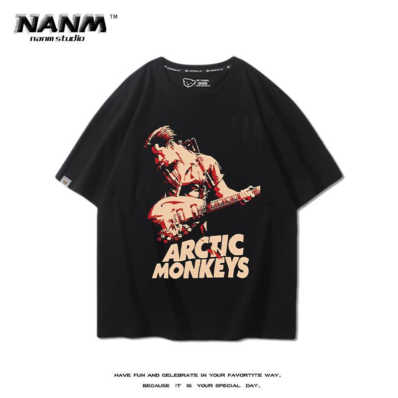 Arctic Monkeys band Britse retro alternatieve rock T-shirts voor heren en dames met korte mouwen