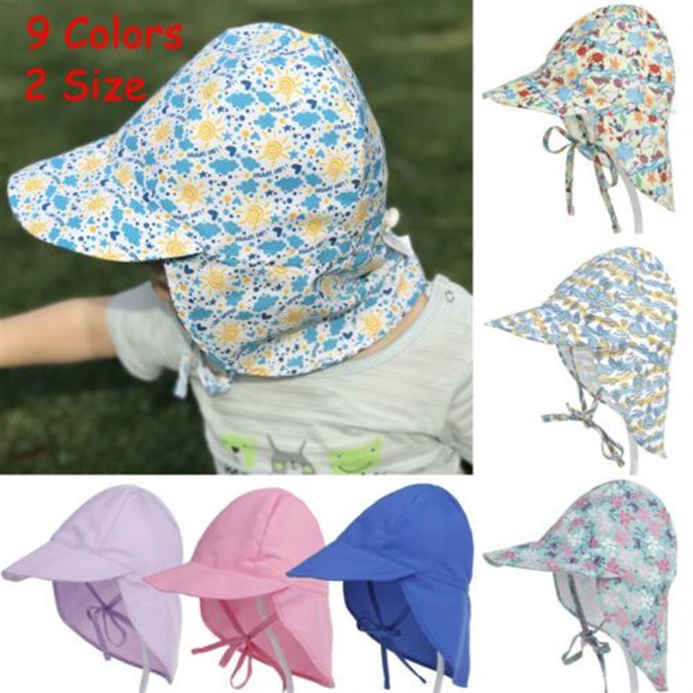 Cappello da pescatore in cotone con protezione UV UPF50 Cappellino da sole bambini unisex neonato estivo2484