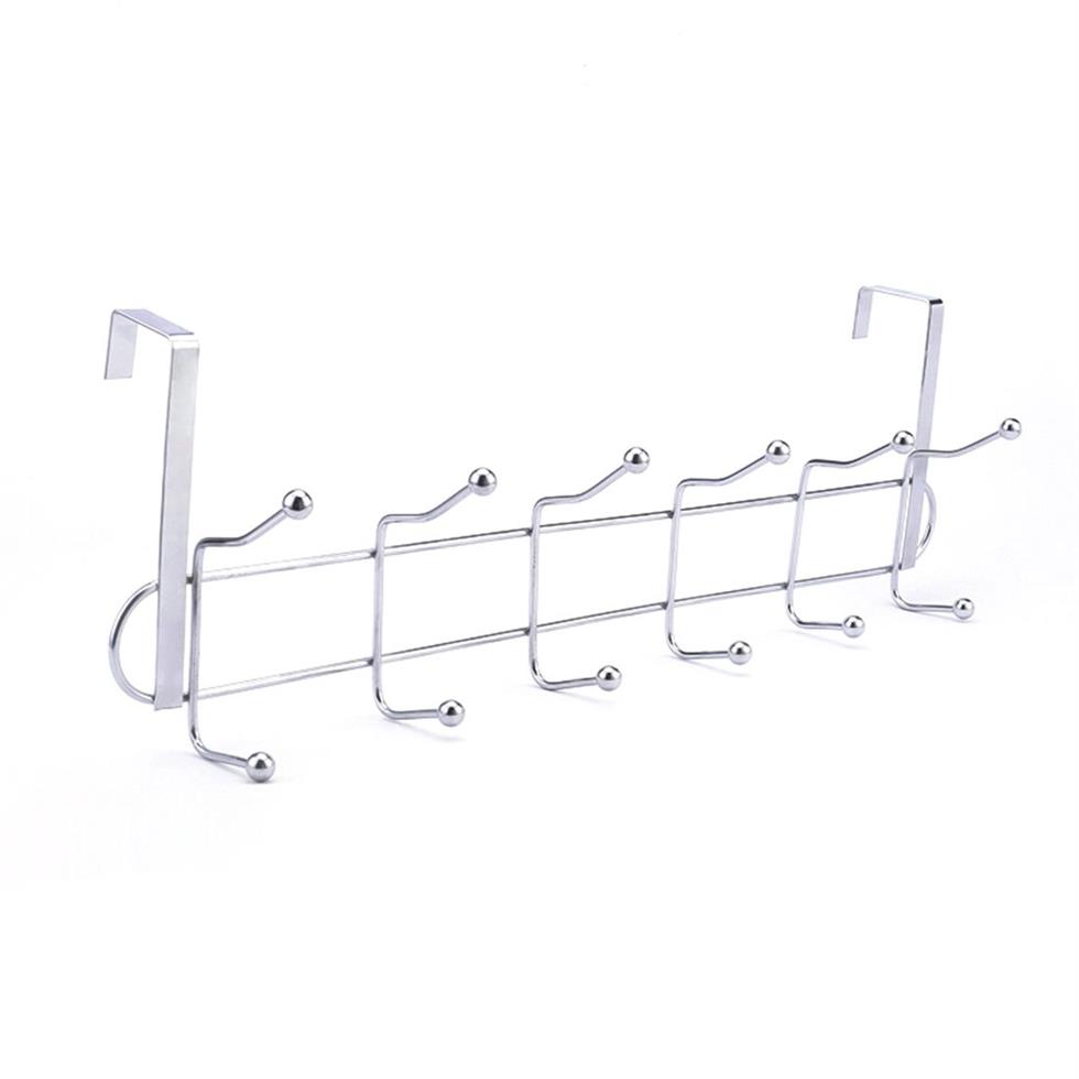 12 krokar badrum dörr hängande rack kök hängande arrangör dörr kläder hänger krokar över dörr rack handduk hållare t200415299v