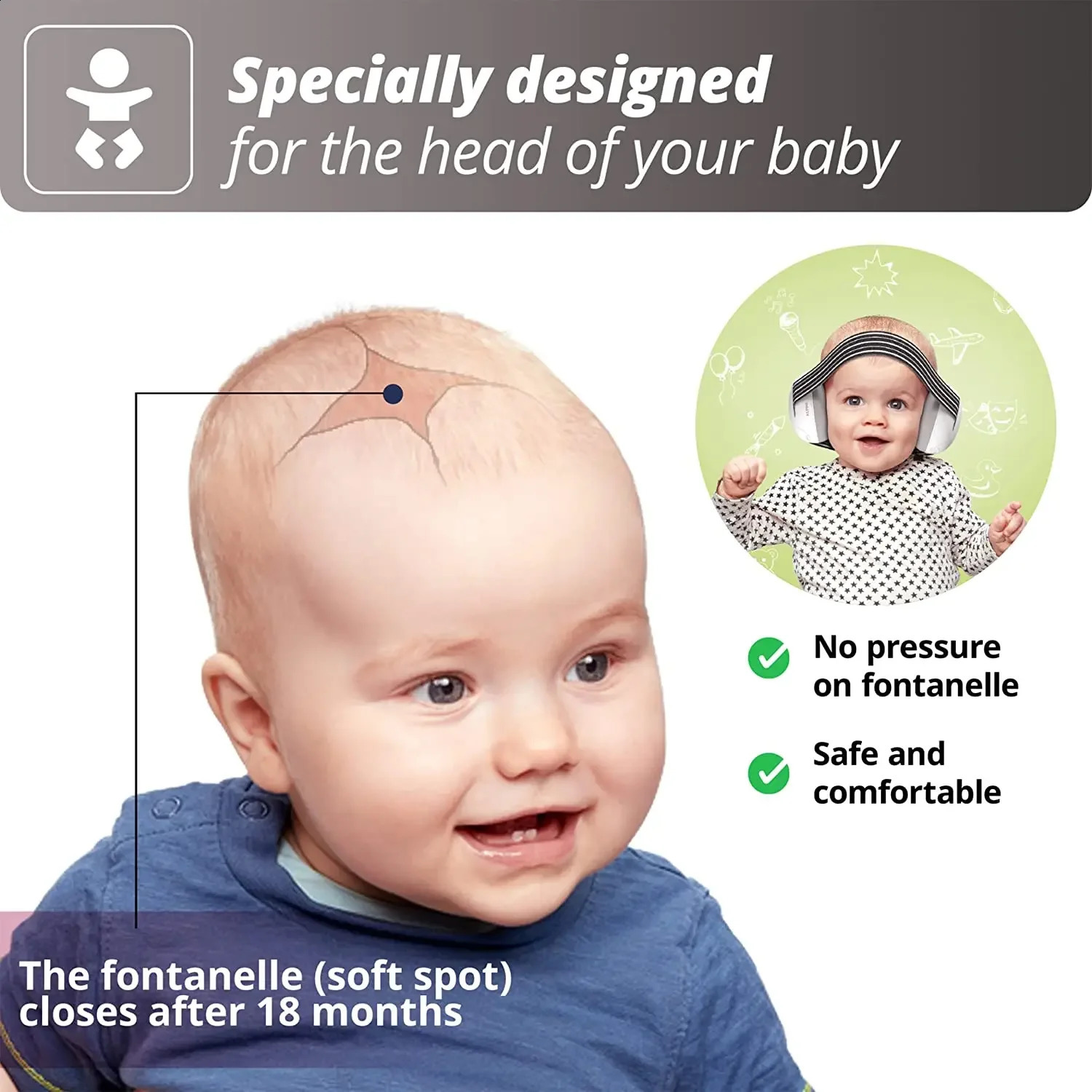 Earpick# Earmuffs for infants and young children reduce noise while earphones for infants can prevent hearing loss and improve sleep 231214