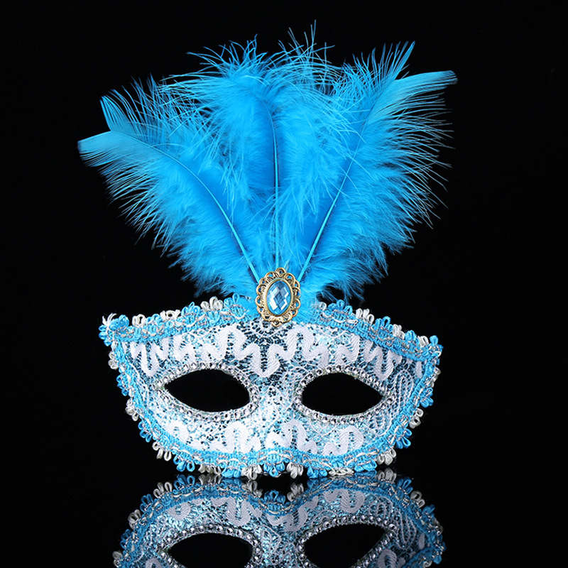 Plumes Mascarade Masques De Fête Cristal Princesse Sexy Cosplay Halloween Festif Costumes Vénitiens Carnaval Danse Discothèque Mariage Anniversaire Noël Effectuer