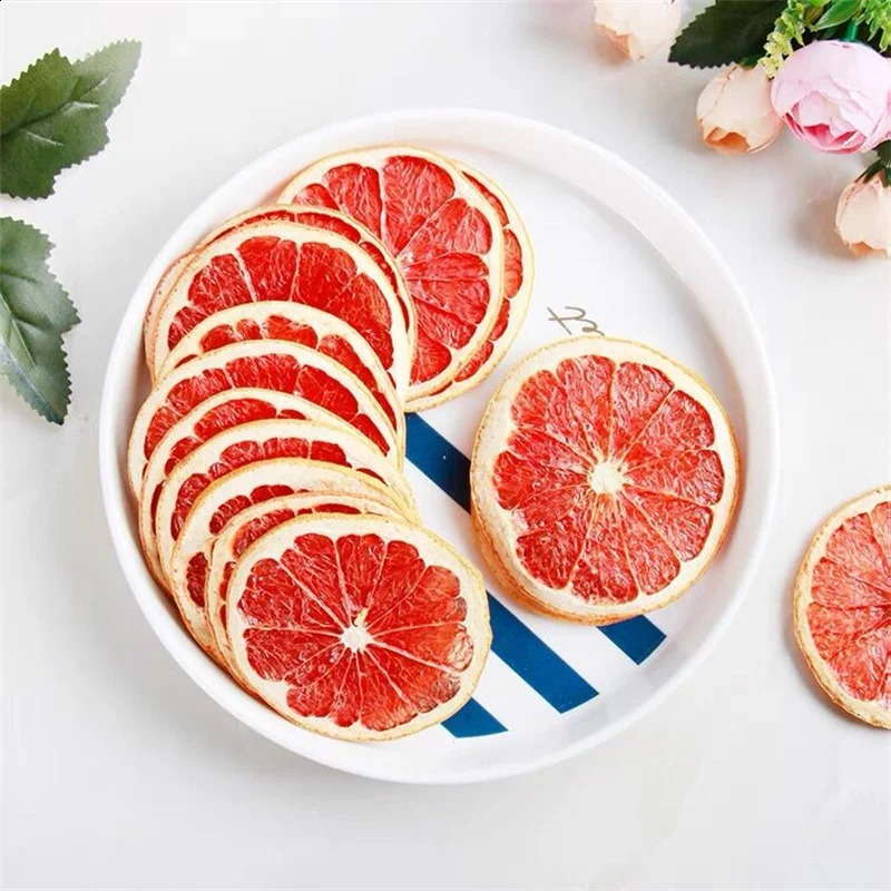 Decoratieve Bloemen Kransen Rood Hart Grapefruit Droge Plakjes Droge Grapefruit Plakjes Puur Natuurlijke Gedroogde Citroen Decor Sinaasappelschijfjes DIY Hars Maken Ambacht 231214