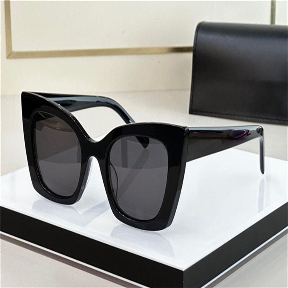Ny modedesign kattögon solglasögon 552 acetatram t-show styling high end populär stil utomhus uv400 skyddsglas220j