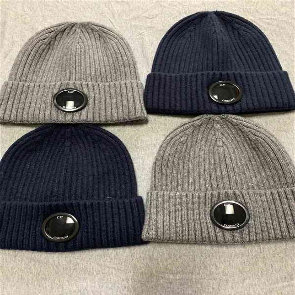 Bonnet crâne casquettes casquettes de balle classique chapeau d'hiver côtelé tricot lentille bonnet boussole C T220823267S