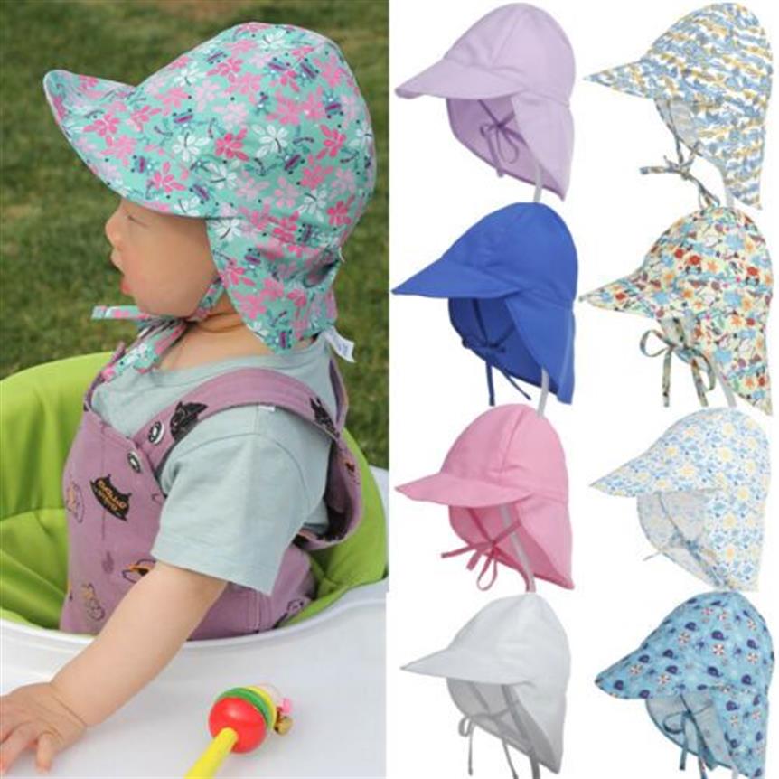 Cappello da pescatore in cotone con protezione UV UPF50 Cappellino da sole bambini unisex neonato estivo2484