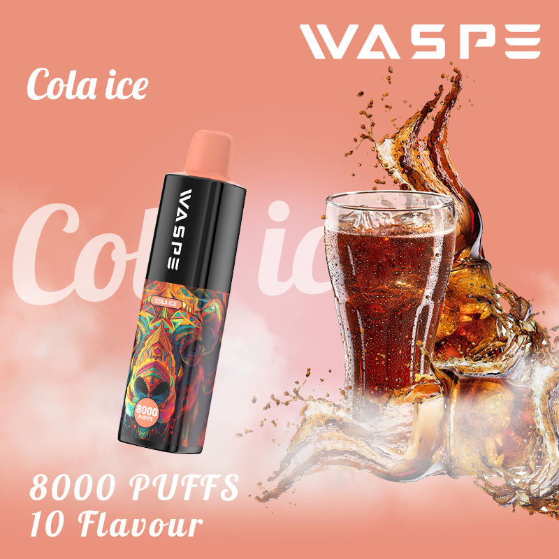 Waspe 2023 Europe USA Kit de vapeur de vente chaude Waspe vape jetable desechable 8000 bouffées vape pod stylo batterie rechargeable cigarette électronique vaper