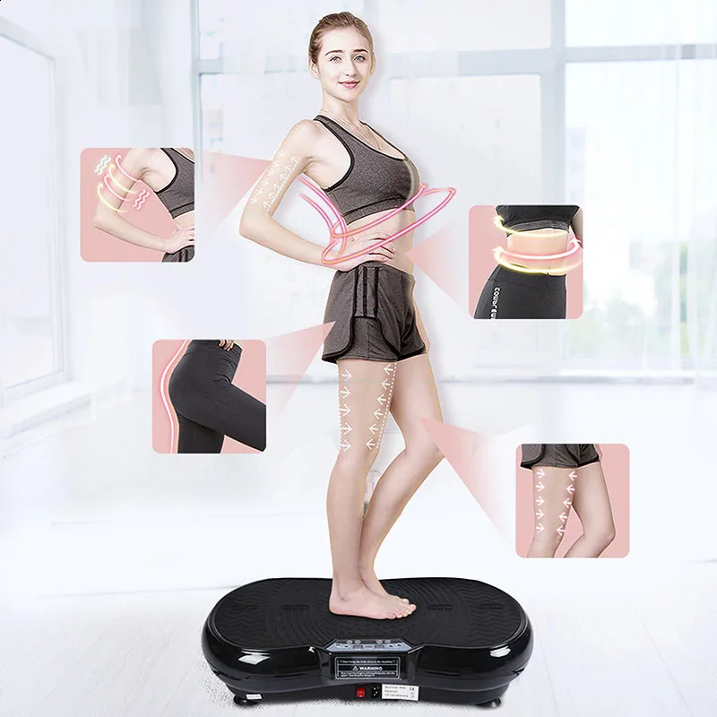 Steppers US Stock Remote Control and Resistance Bands for Home Training Weight Loss Vibration Plate Pracing Machine 231214