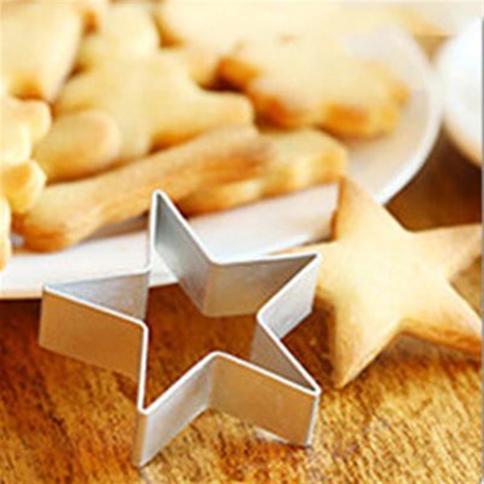 Ferramenta em forma de estrela molde de alumínio sugarcraft biscoito bolo pastelaria cortador molde ferramentas de cozimento para cakes225r