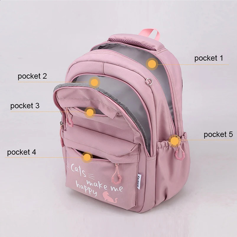 Sacs d'école Kawaii sac à dos pour filles sacs d'école portabilité étanche adolescents collège étudiant grand sac à bandoulière de voyage Mochilas Escolares 231214