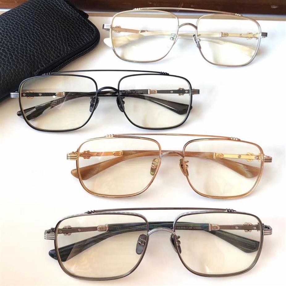 Brand Designer Optical Glasses Frame Men Women Myopia Eyewear Titanium Square Frame Eyeglasses Fashion Metal Spectacle Frames with287A