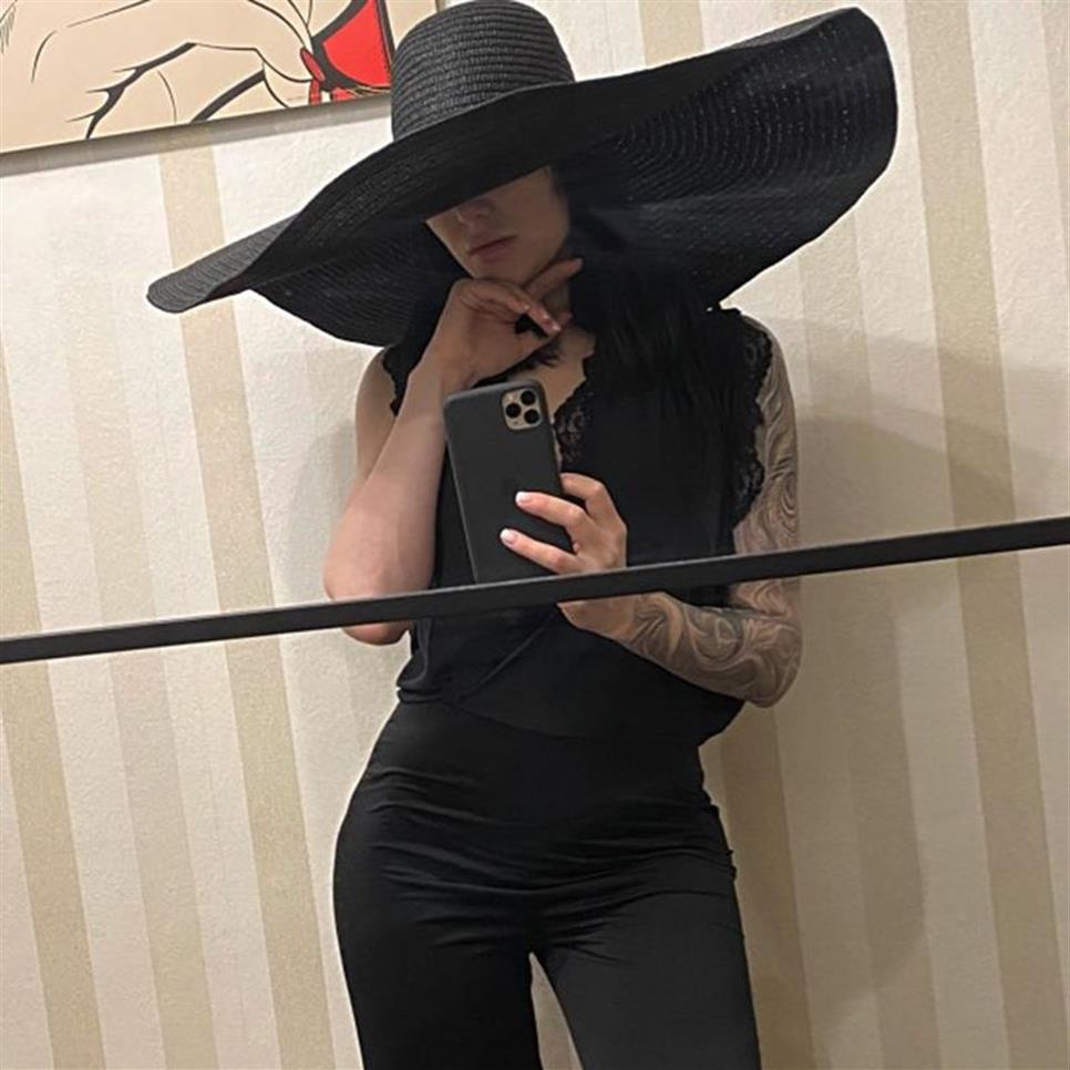折りたたみ可能な女性特大の帽子70cmの直径