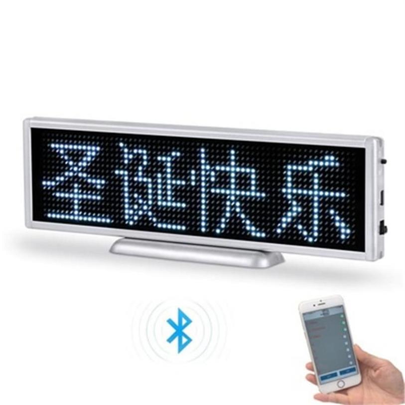 Panneau d'affichage à défilement programmable pour panneau d'affichage à défilement programmable Bluetooth Letrero LED de 21 cm P3mm pour les entreprises de magasin contrôlées par les modules de bricolage d'application mobile237d