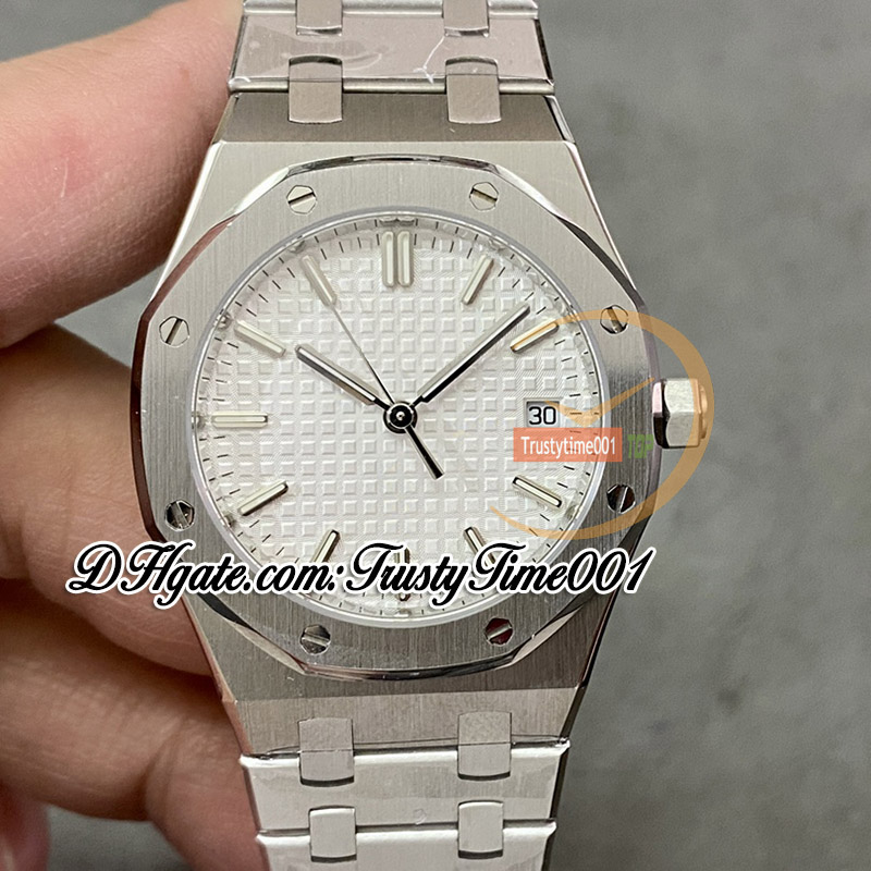 BFF 34mm 77350 A5800 Automatic Lady Watch 50th Anniversary White Textured Dial Stick Markers Stainless Steel Bracelet Super Edition Womens Watches trustytime001